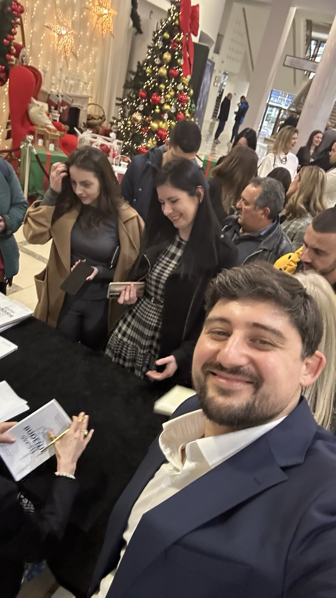 Katerina Angelovska and Dr. Radovan Vitosevic at the Belgrade promotion of Budjenje svesti, January 2023