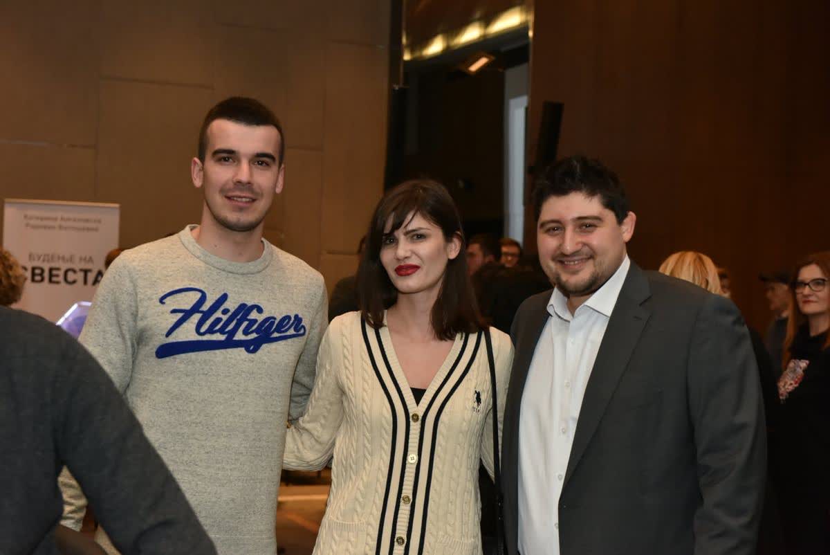The authors presenting Awakening Consciousness in Skopje, February 2019