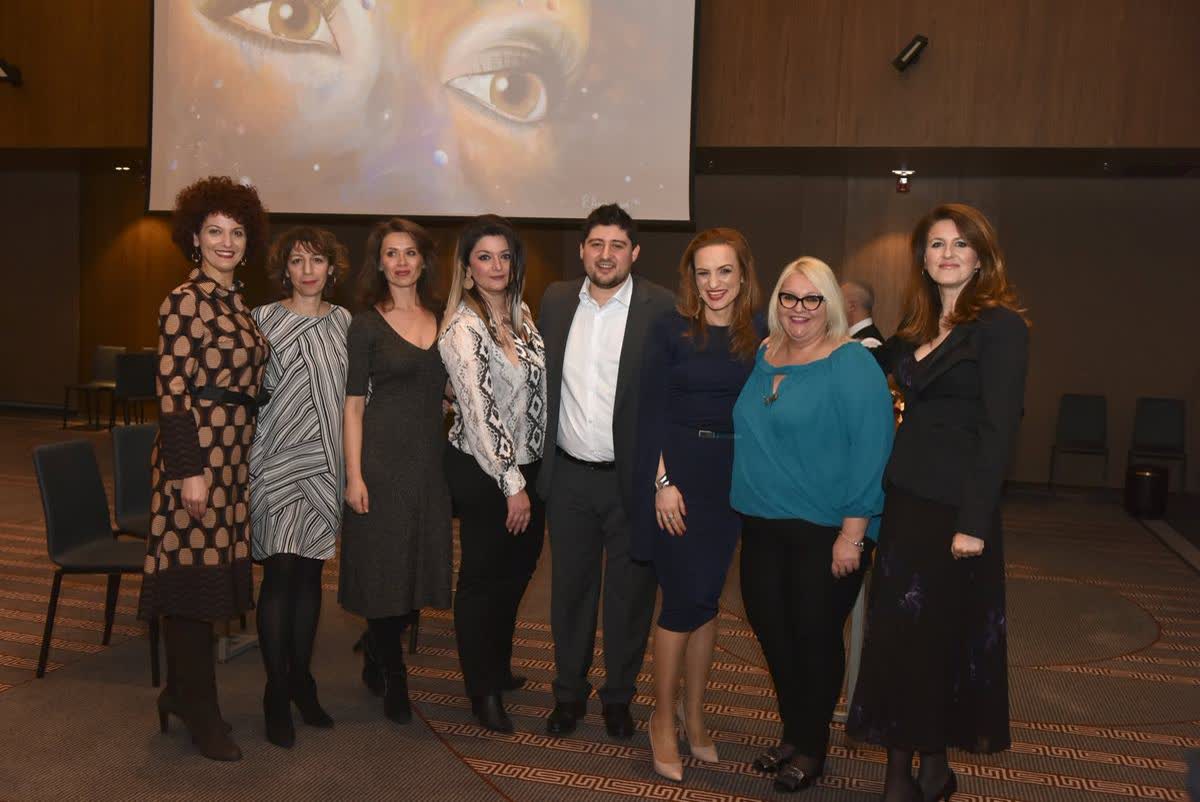 The authors presenting Awakening Consciousness in Skopje, February 2019