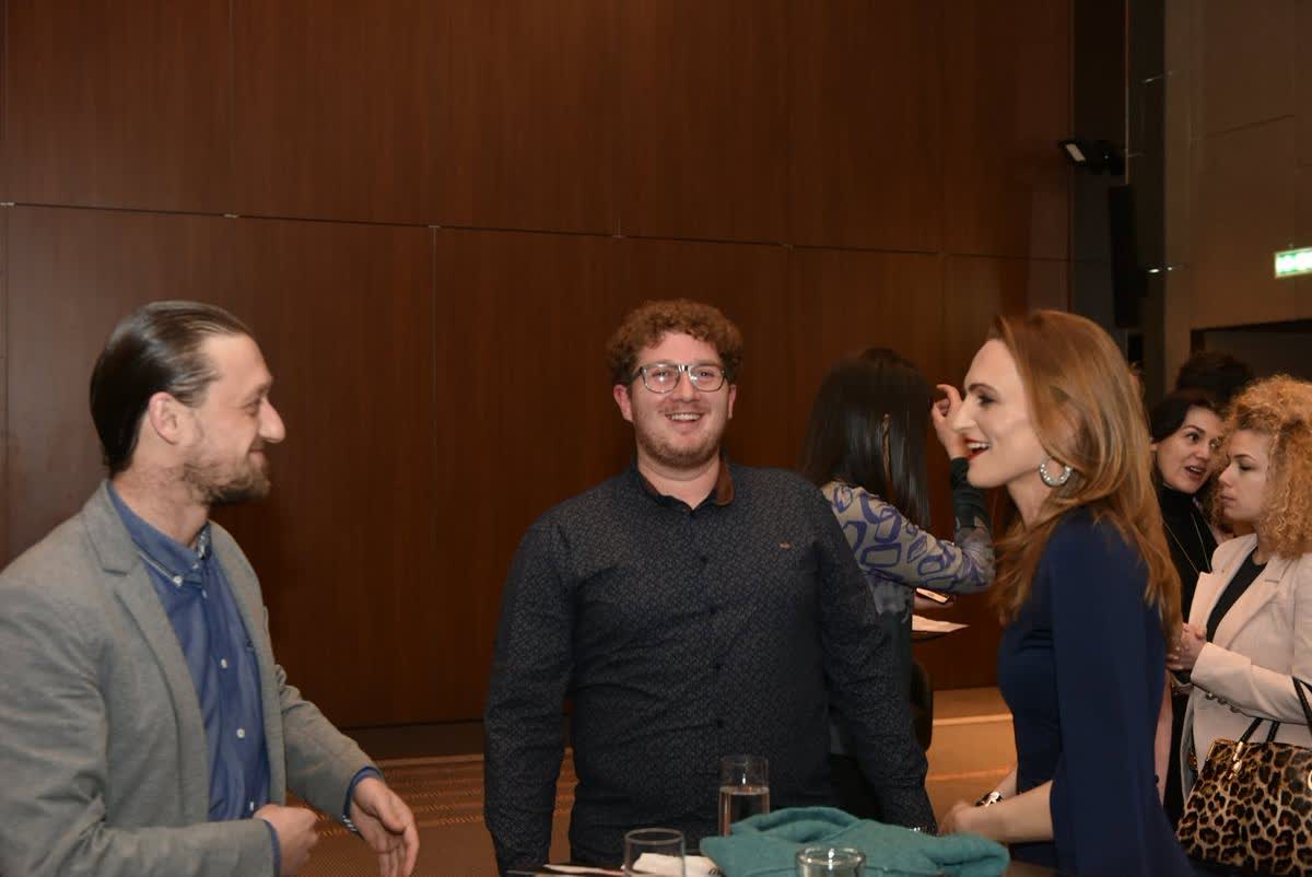 Katerina Angelovska and Dr. Radovan Vitosevic at the Skopje promotion of Awakening Consciousness, 2 February 2019