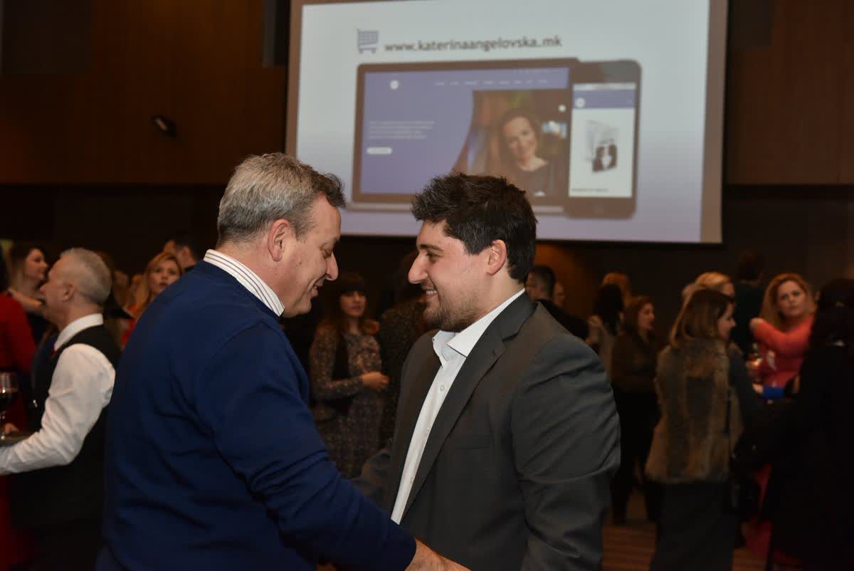 Katerina Angelovska and Dr. Radovan Vitosevic at the Skopje promotion of Awakening Consciousness, 2 February 2019