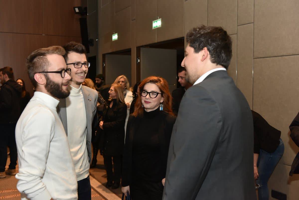 Katerina Angelovska and Dr. Radovan Vitosevic at the Skopje promotion of Awakening Consciousness, 2 February 2019