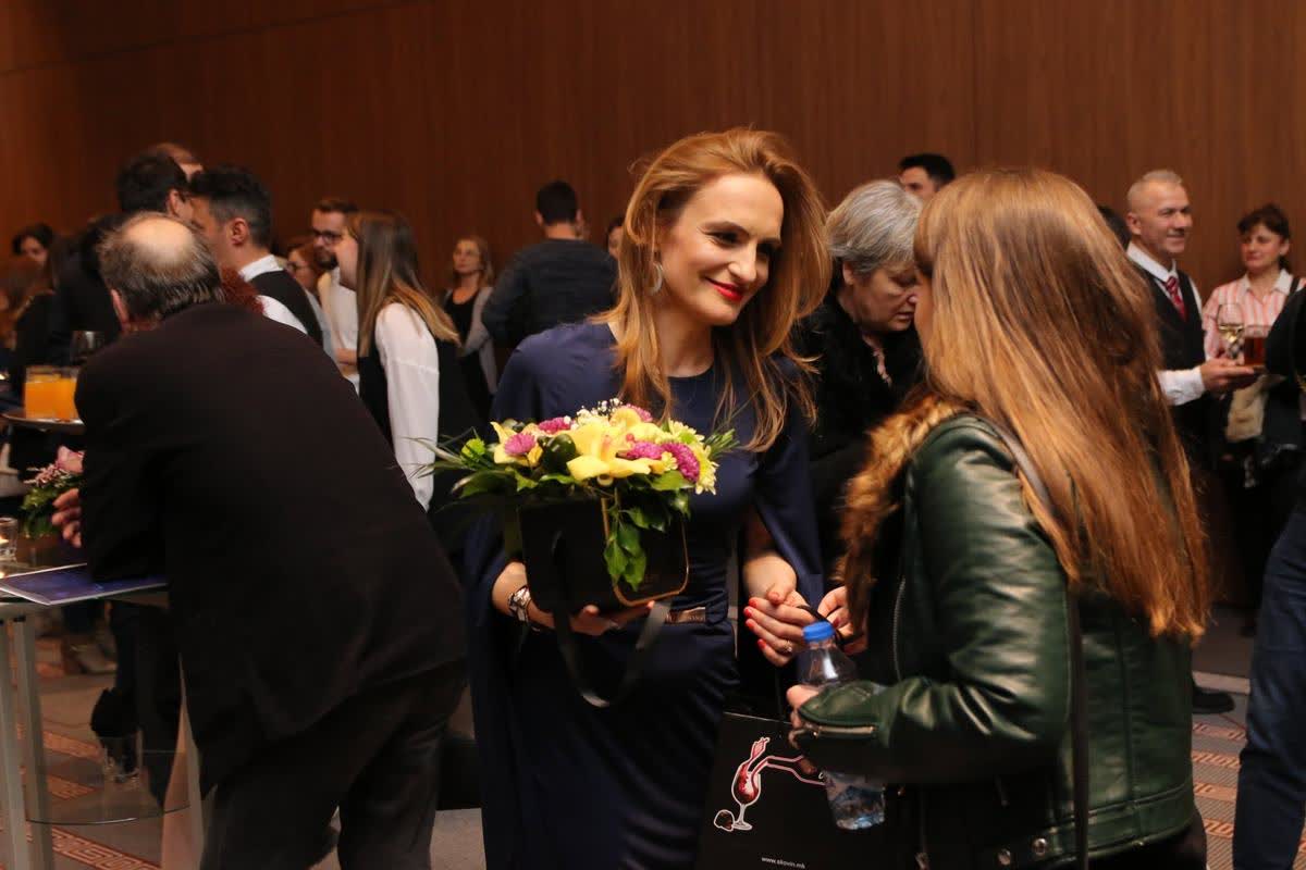 Katerina Angelovska and Dr. Radovan Vitosevic at the Skopje promotion of Awakening Consciousness, 2 February 2019