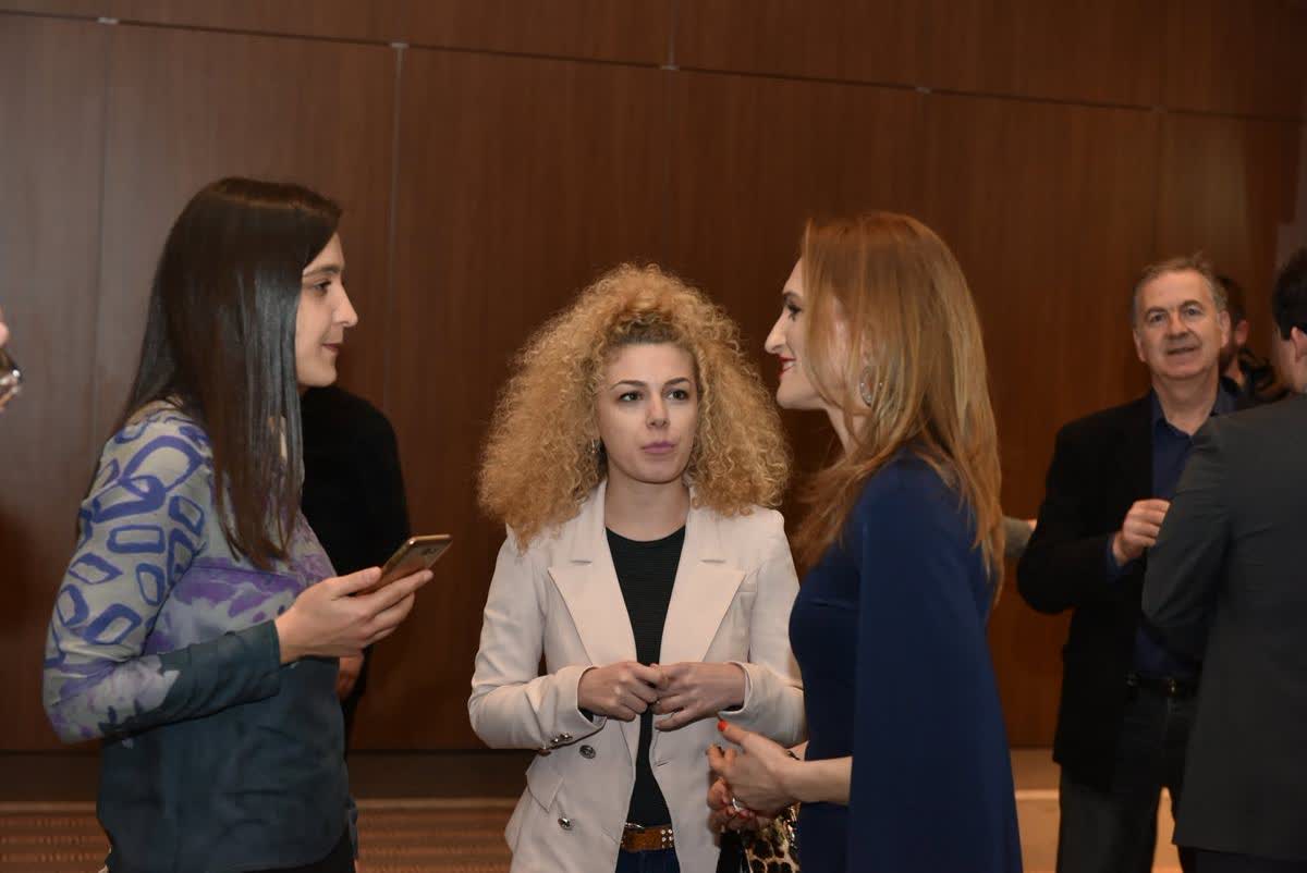 The authors presenting Awakening Consciousness in Skopje, February 2019
