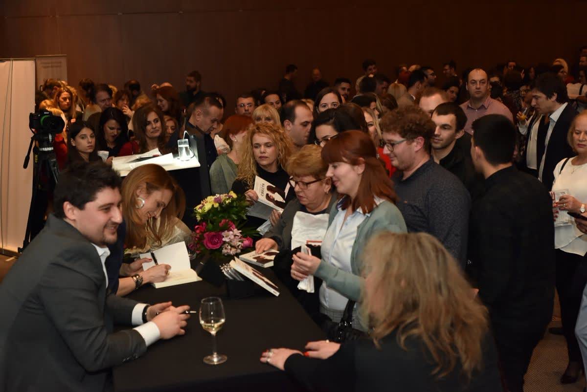 Guests at the Skopje book promotion of Awakening Consciousness by Katerina Angelovska and Radovan Vitosevic