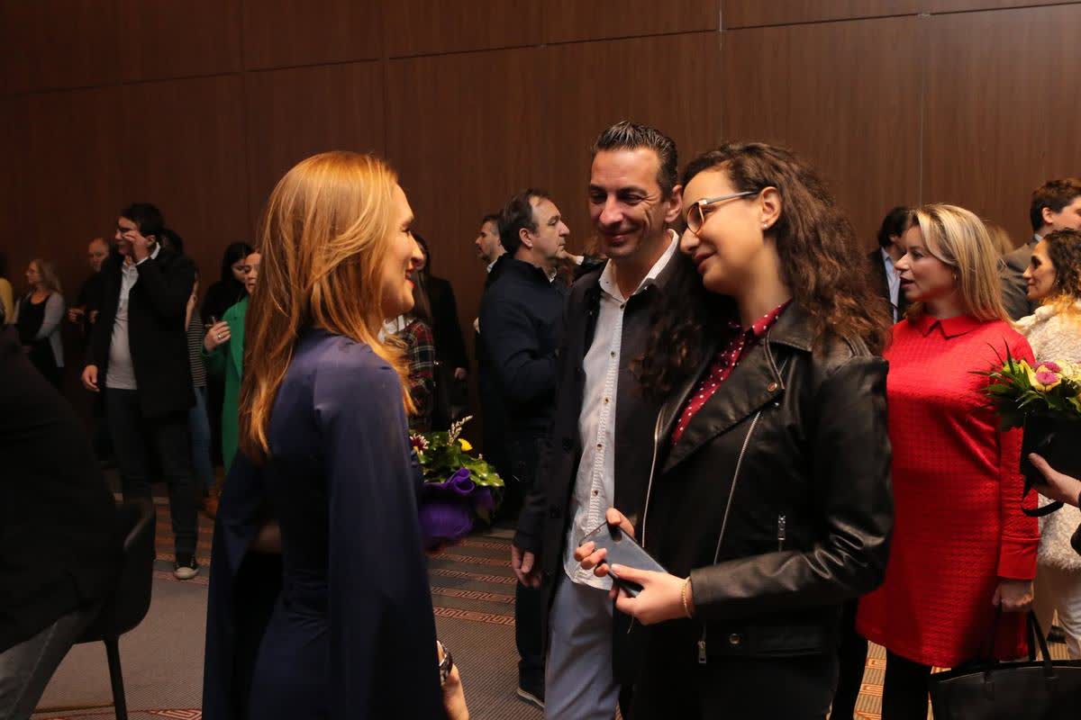 The authors presenting Awakening Consciousness in Skopje, February 2019