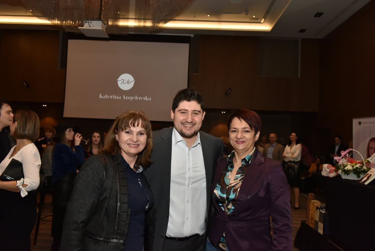 Katerina Angelovska and Dr. Radovan Vitosevic at the Skopje promotion of Awakening Consciousness, 2 February 2019
