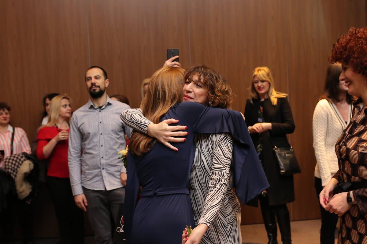 Katerina Angelovska and Dr. Radovan Vitosevic at the Skopje promotion of Awakening Consciousness, 2 February 2019