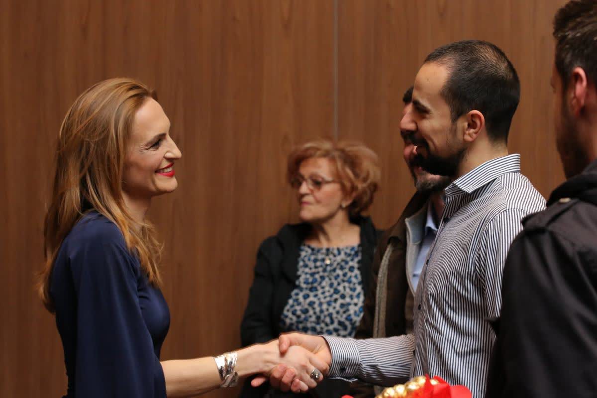 The authors presenting Awakening Consciousness in Skopje, February 2019