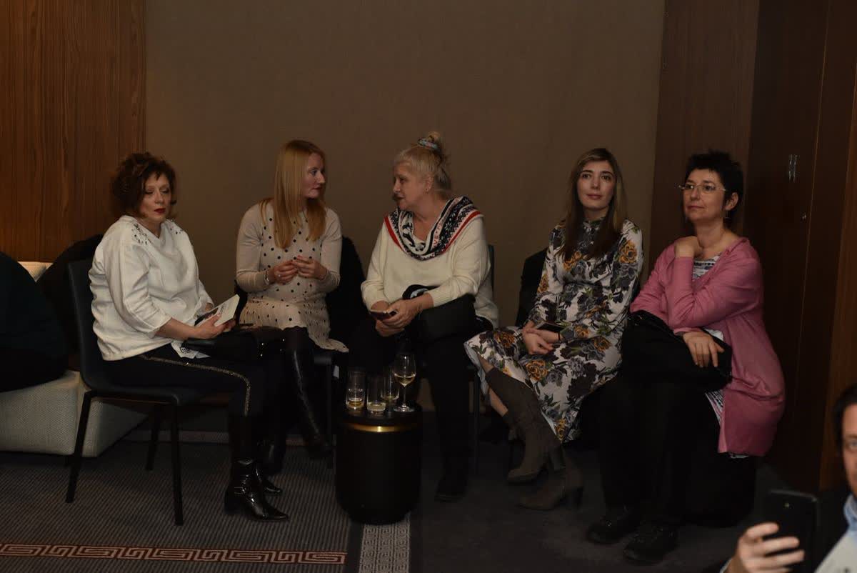 Katerina Angelovska and Dr. Radovan Vitosevic at the Skopje promotion of Awakening Consciousness, 2 February 2019