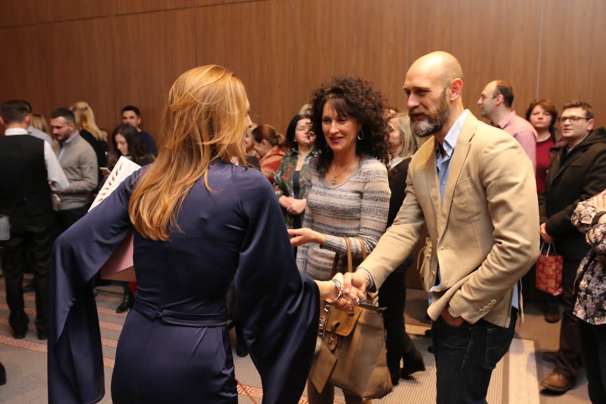 Guests at the Skopje book promotion of Awakening Consciousness by Katerina Angelovska and Radovan Vitosevic