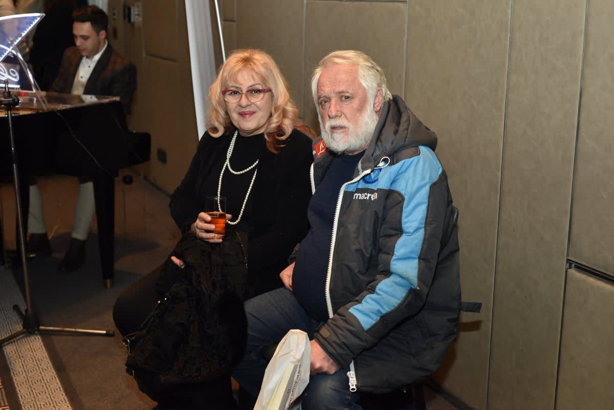 Katerina Angelovska and Dr. Radovan Vitosevic at the Skopje promotion of Awakening Consciousness, 2 February 2019