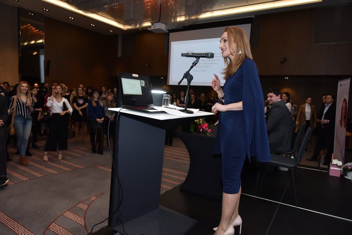 The authors presenting Awakening Consciousness in Skopje, February 2019